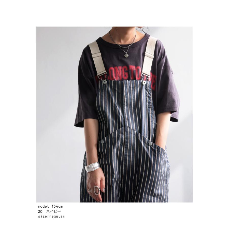 antiqua サロペット レディース ロング ボトムス ストライプ柄 antiqua サロペット レディース ロング ボトムス ストライプ柄
