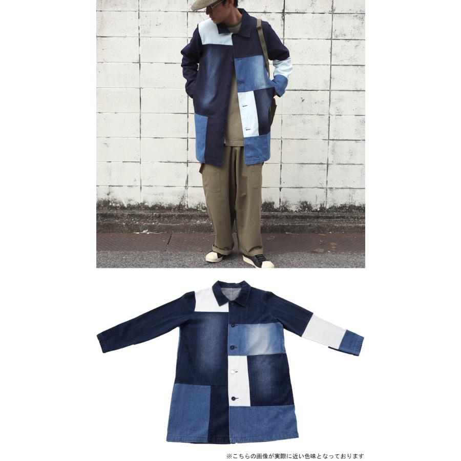 アウター ジャケット 長袖 デニム メンズ ロング ワイド ブロッキングデニムジャケット 送料無料 4月10日0時 再再販 メール便不可 父の日 Zs m Antiqua 通販 Yahoo ショッピング