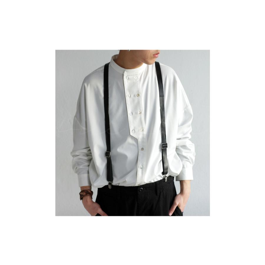 サスペンダー 本革 メンズ Y型 シンプル クリップ式・再再販。500ptメール便可 | antiqua | 04