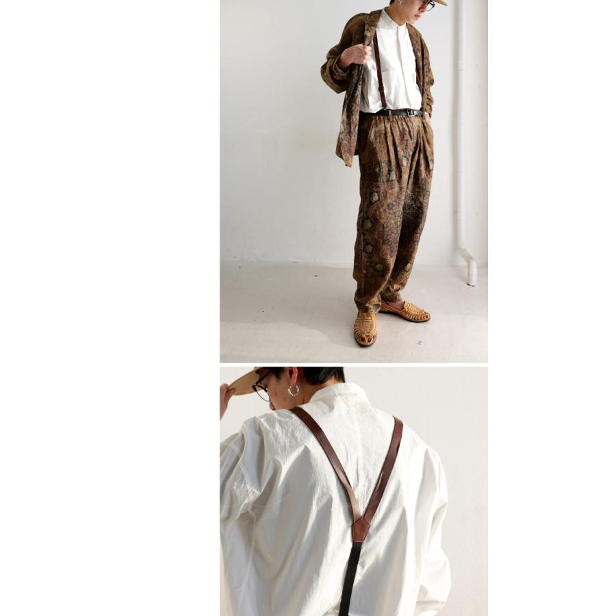 サスペンダー 本革 メンズ Y型 シンプル クリップ式・再再販。500ptメール便可 | antiqua | 05