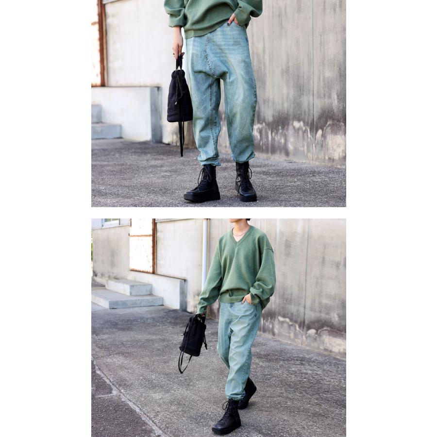antiqua サルエルデニムパンツ レディース ボトムス デニム antiqua サルエルデニムパンツ レディース ボトムス デニム
