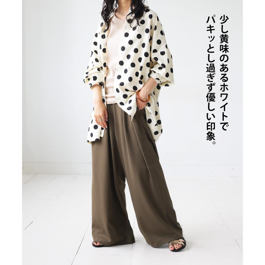 antiqua ドット柄シャツ シャツ レディース トップス 長袖 送料 antiqua ドット柄シャツ シャツ レディース トップス 長袖 送料