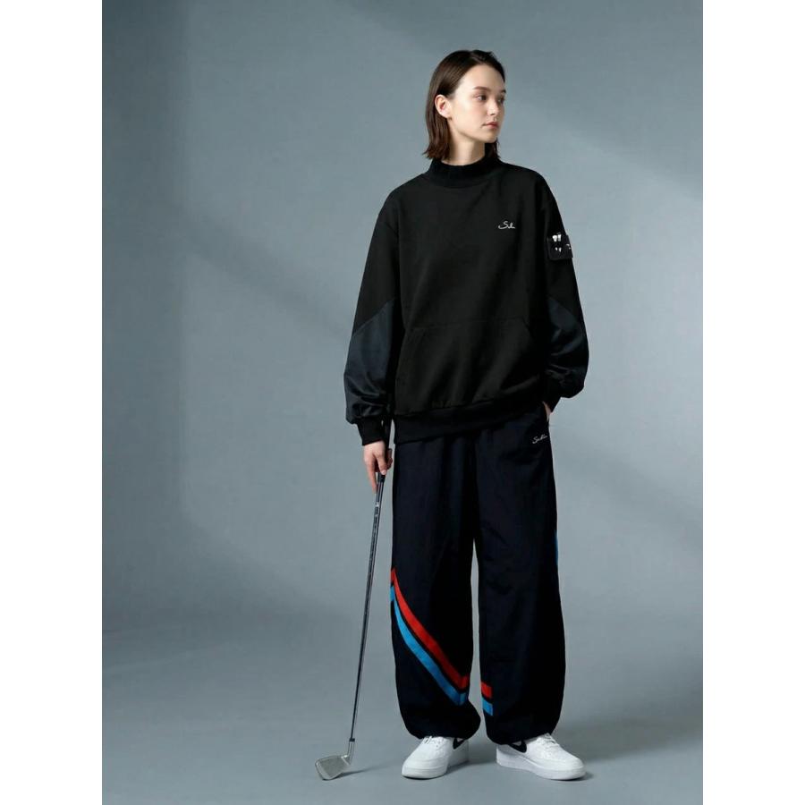 antiqua（アンティカ） ポンチ スウェット メンズ 長袖 モックネック