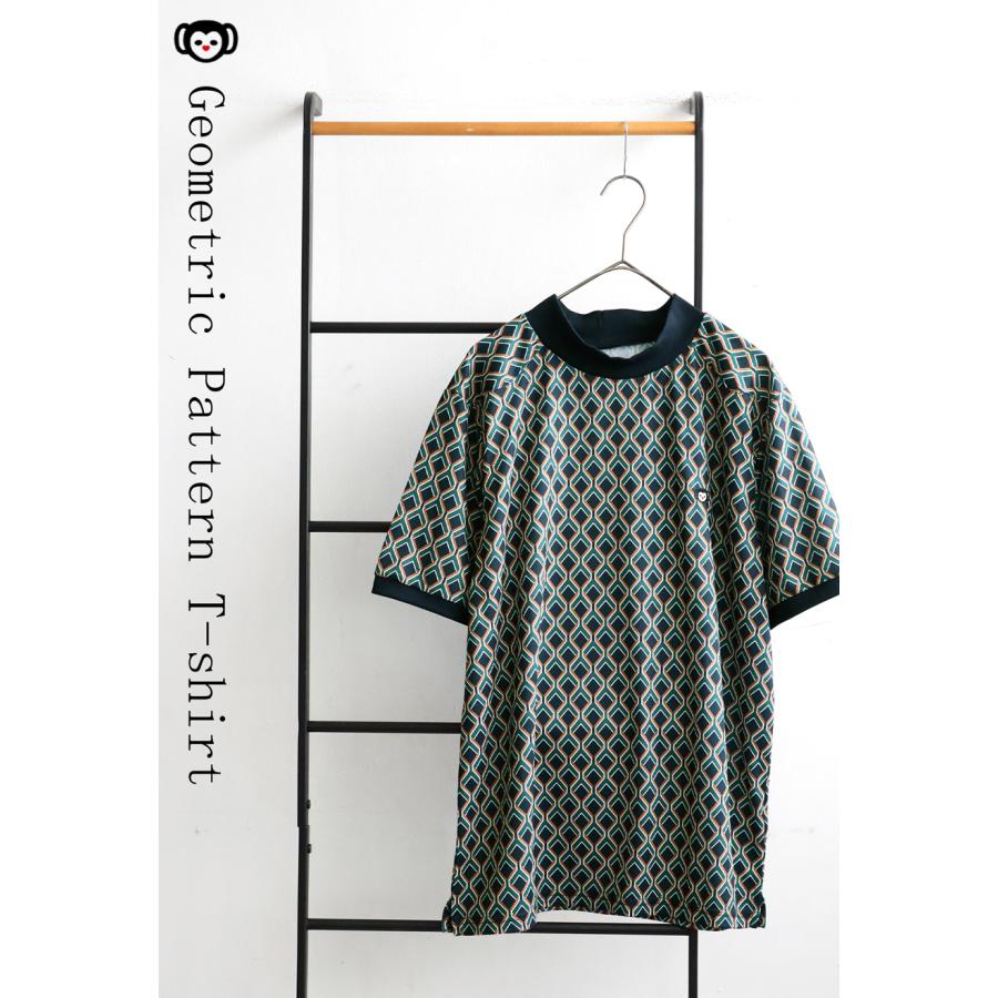 5.DECEMBERAY ⭐︎ゴルフ　ジオメトリックシャツ antiqua（アンティカ） ジオメトリック柄Tシャツ レディース ゴルフ