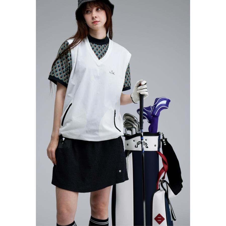 antiqua（アンティカ） ジオメトリック柄Tシャツ メンズ ゴルフウェア