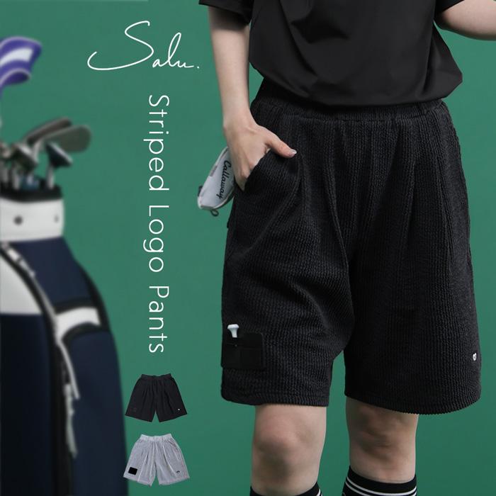 antiqua（アンティカ） ストライプ柄 ハーフパンツ レディース ゴルフ