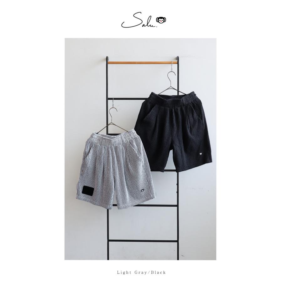 極美品　ifsixwasnine　黒のストライプハーフパンツ antiqua（アンティカ） ストライプ柄 ハーフパンツ レディース ゴルフ