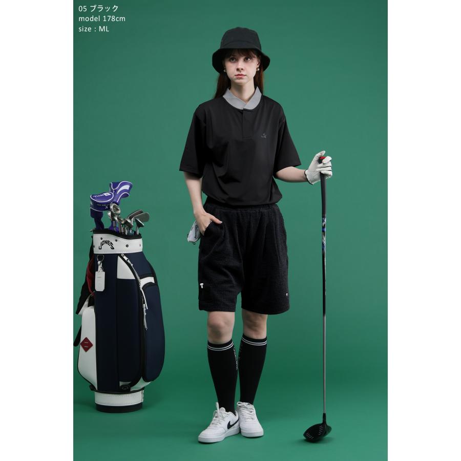 antiqua（アンティカ） ストライプ柄 ハーフパンツ レディース ゴルフ