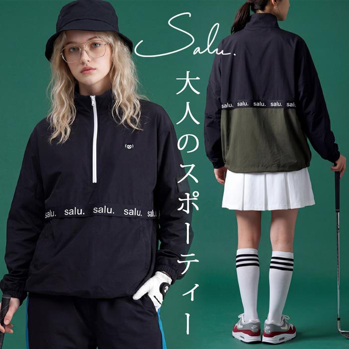 antiqua（アンティカ） 無地 ハーフジップ トップス レディース ゴルフ