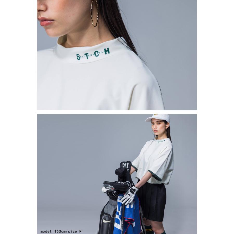 新品未使用 ANTIQUA GOLF スリーブレスTシャツ ブラック タグ付き ANTIQUA GOLF×STCH ハイネックTシャツ メンズ 送料無料・再再販