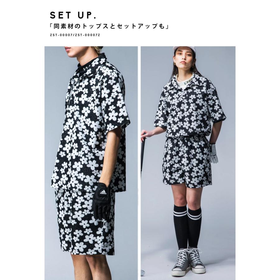 antiqua（アンティカ） ANTIQUA GOLF×STCH 花柄 ハーフパンツ
