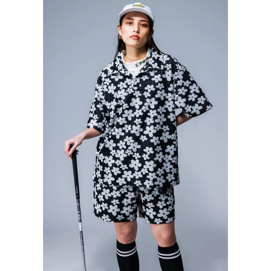 antiqua（アンティカ） ANTIQUA GOLF×STCH 花柄 ハーフパンツ