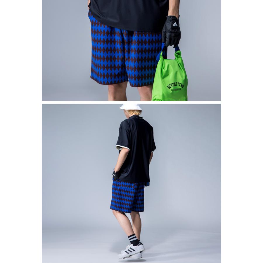 ANTIQUA GOLF×STCH 幾何学柄 ハーフパンツ レディース 送料無料