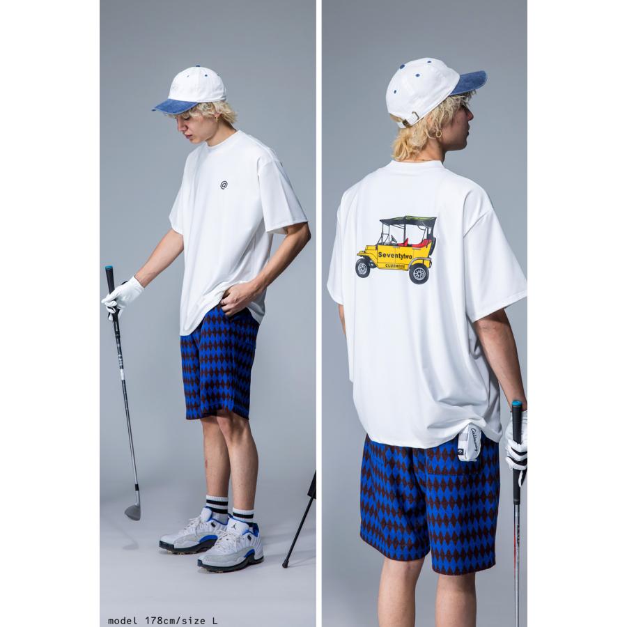 ANTIQUA GOLF×STCH 幾何学柄 ハーフパンツ レディース 送料無料