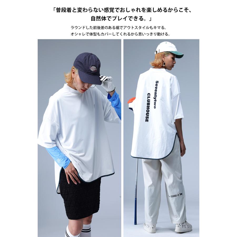 antiqua（アンティカ） ANTIQUA GOLF×STCH 異素材トップス レディース