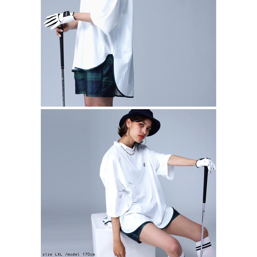 antiqua（アンティカ） ANTIQUA GOLF×STCH 異素材トップス レディース