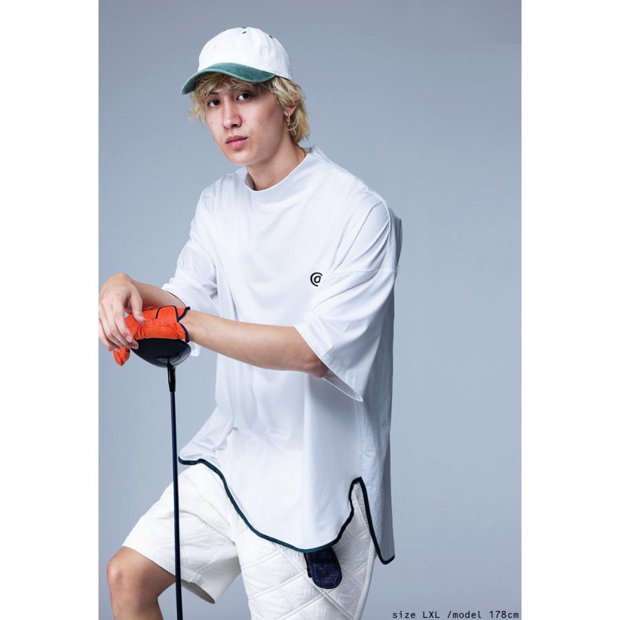 antiqua（アンティカ） ANTIQUA GOLF×STCH 異素材トップス レディース