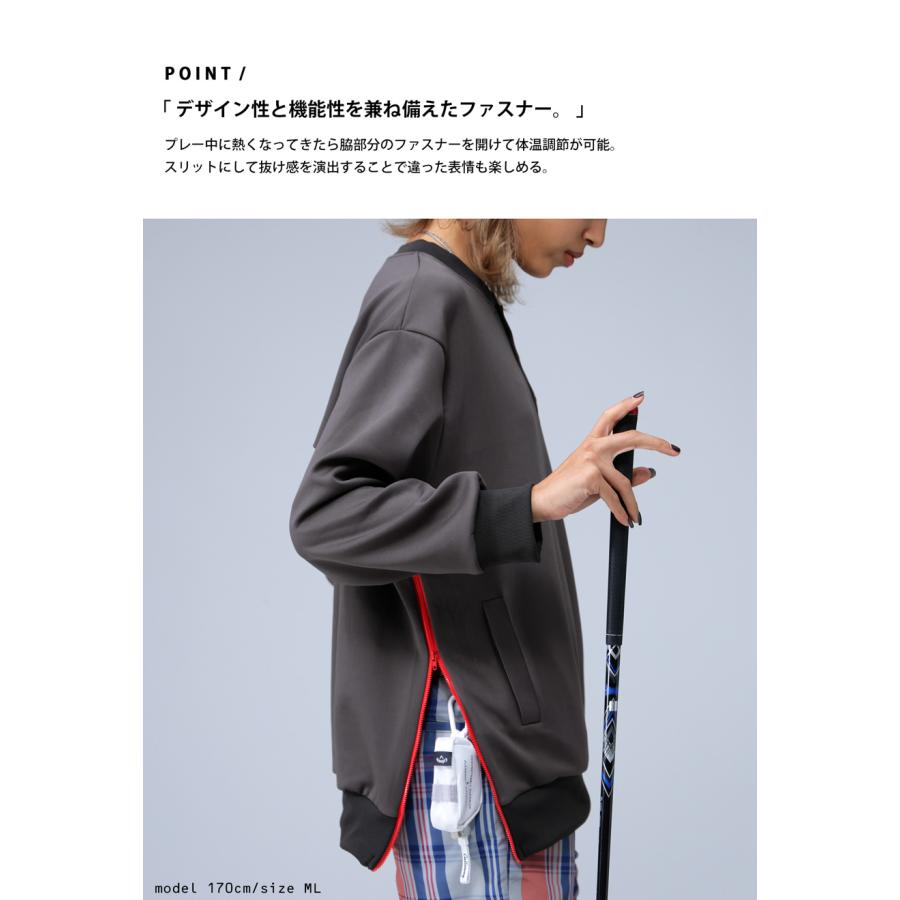 【未使用・タグ付】エードット/a.　ラウンドネックプルオーバー　ウール antiqua（アンティカ） 再入荷予定有!ANTIQUA GOLF×STCH プルオーバー