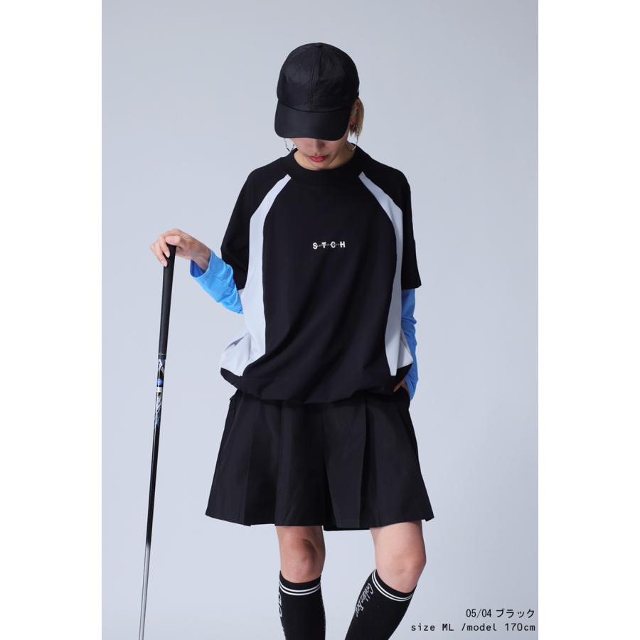 antiqua（アンティカ） ANTIQUA GOLF×STCH 配色トップス レディース