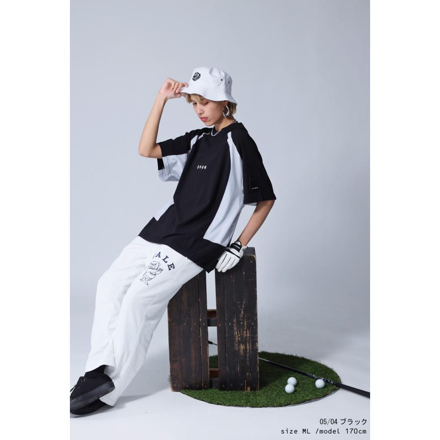antiqua（アンティカ） ANTIQUA GOLF×STCH 配色トップス レディース