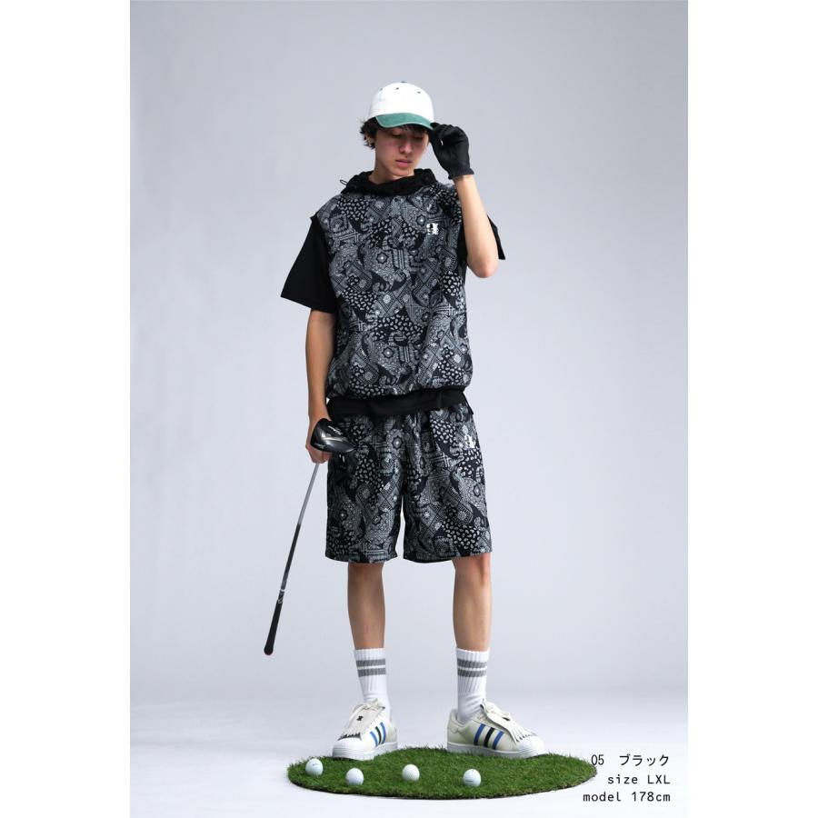 antiqua（アンティカ） ANTIQUA GOLF×STCH ハーフパンツ レディース
