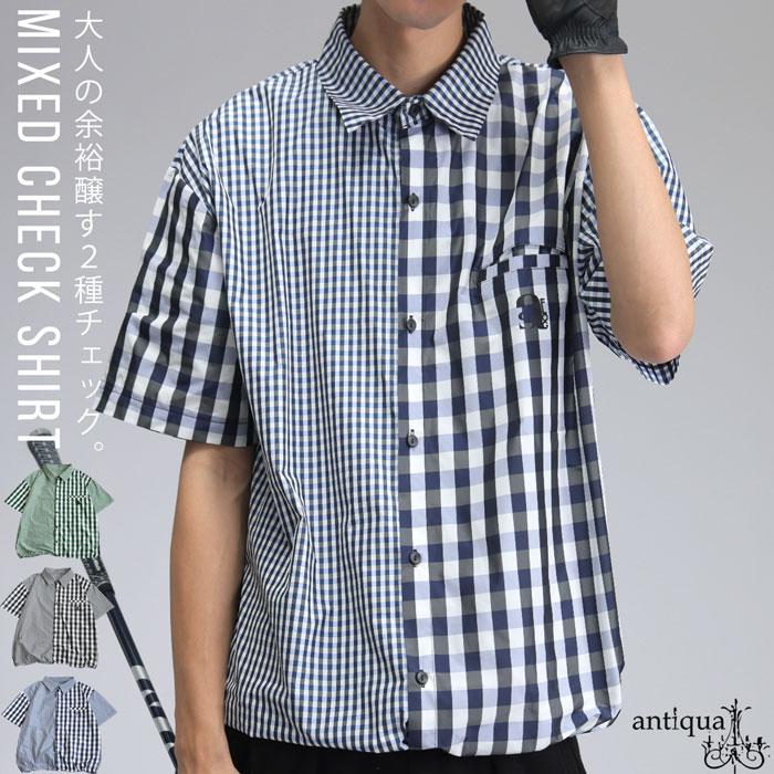 antiqua（アンティカ） ANTIQUA GOLF×STCH シャツ メンズ 送料無料