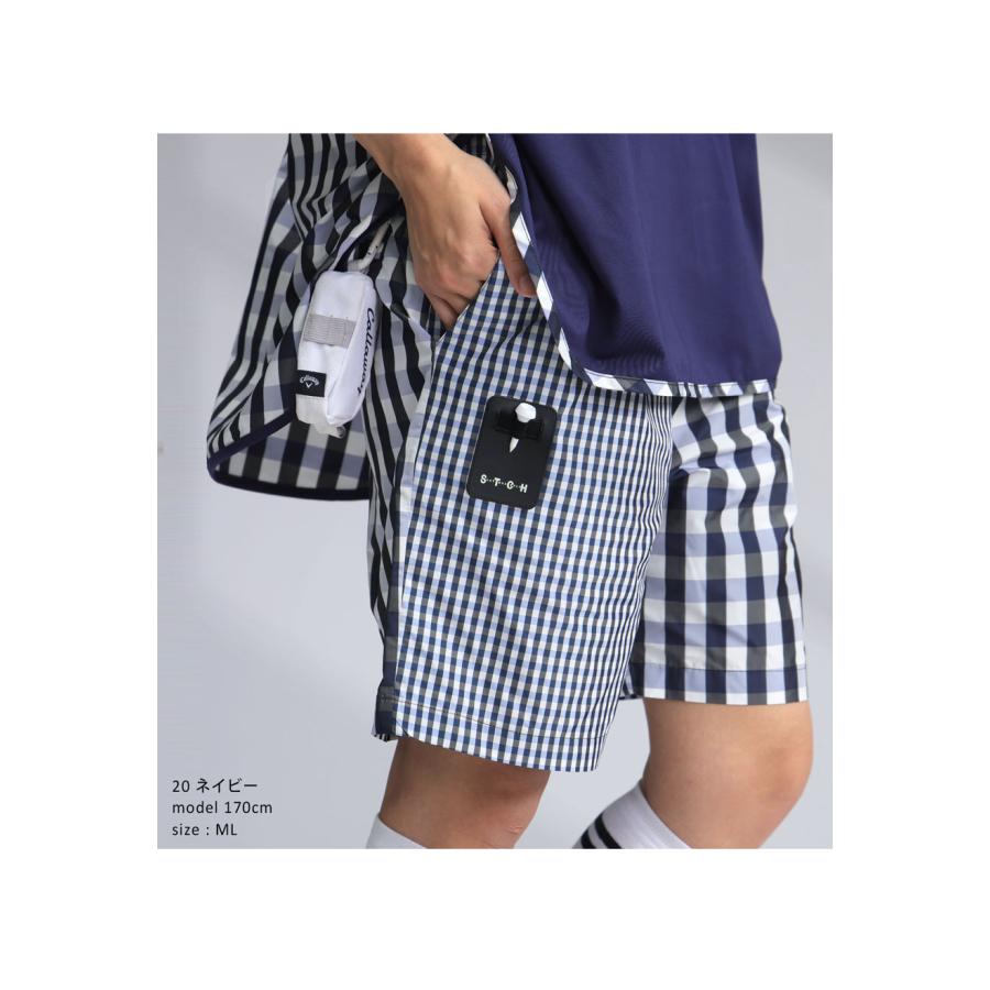 定価¥10,490＊antiqua STCH＊チェック柄ハーフパンツ ネイビー 【公式