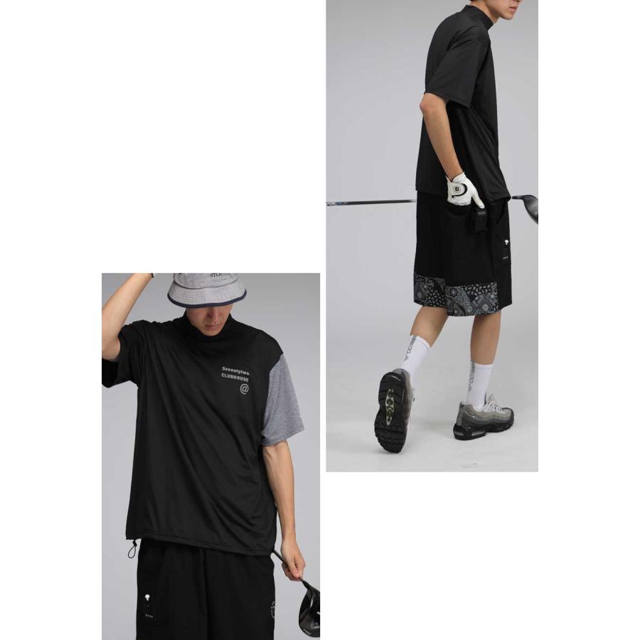 アンティカゴルフ　モックネックシャツ M/L ブラック 楽天市場】ANTIQUA GOLF×STCH モックネックトップス 送料無料・(50