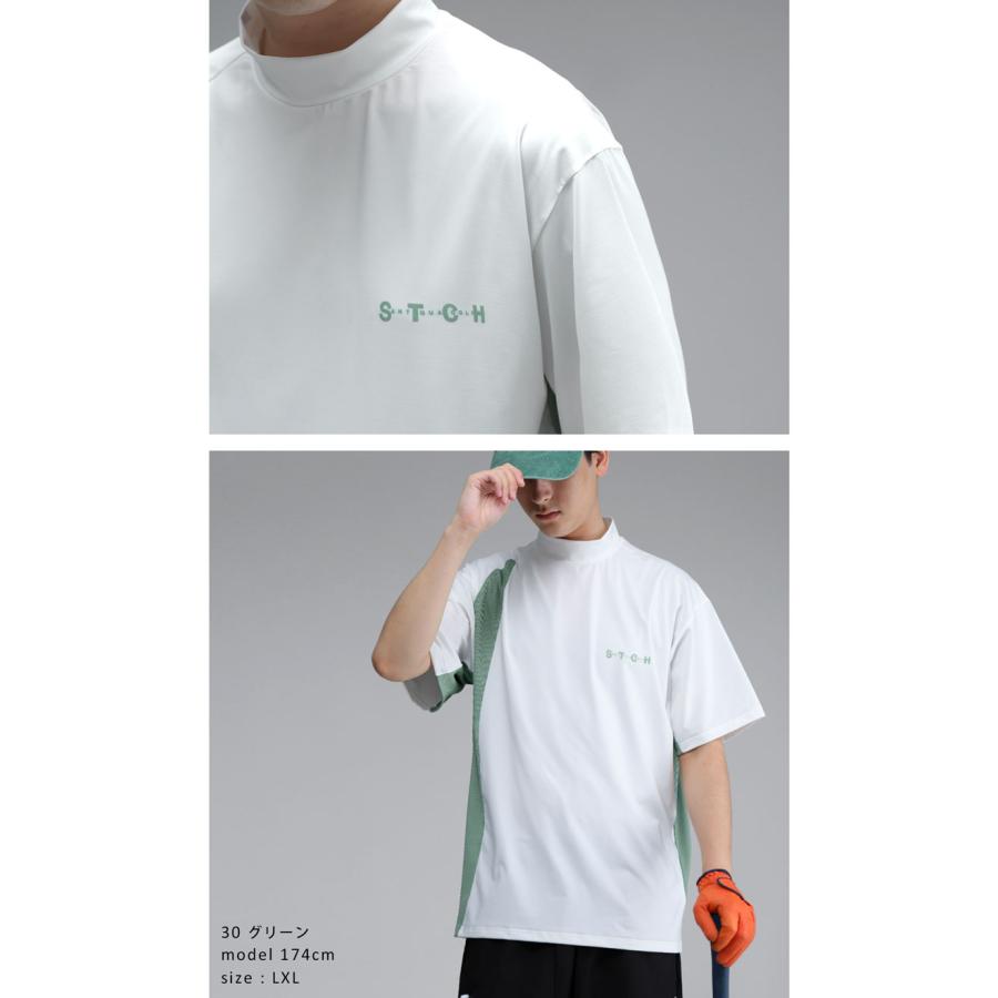 antiqua（アンティカ） ANTIQUA GOLF×STCH ロゴトップス 送料無料