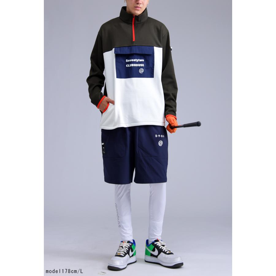 antiqua GOLFとSTCHのコラボウェア antiqua（アンティカ） ANTIQUA GOLF×STCH ロゴレギンス 送料無料・再