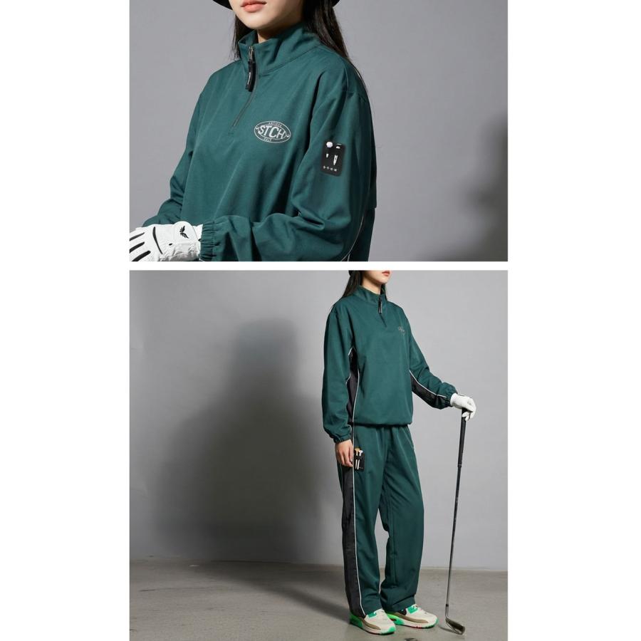 ANTIQUA GOLF×STCH ハーフジップトップス レディース 送料無料 ・メール便不可の画像