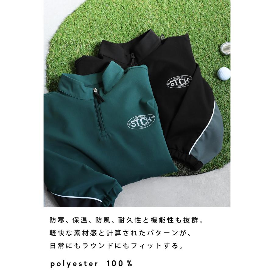 ANTIQUA GOLF×STCH ハーフジップトップス レディース 送料無料 ・メール便不可の画像