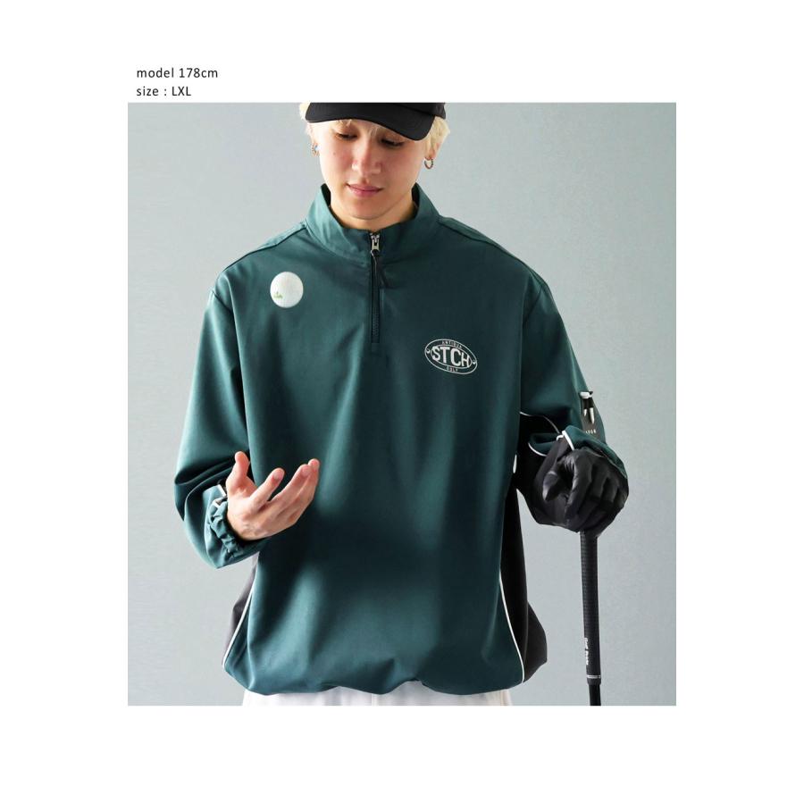 antiqua（アンティカ） ANTIQUA GOLF×STCH ハーフジップトップス