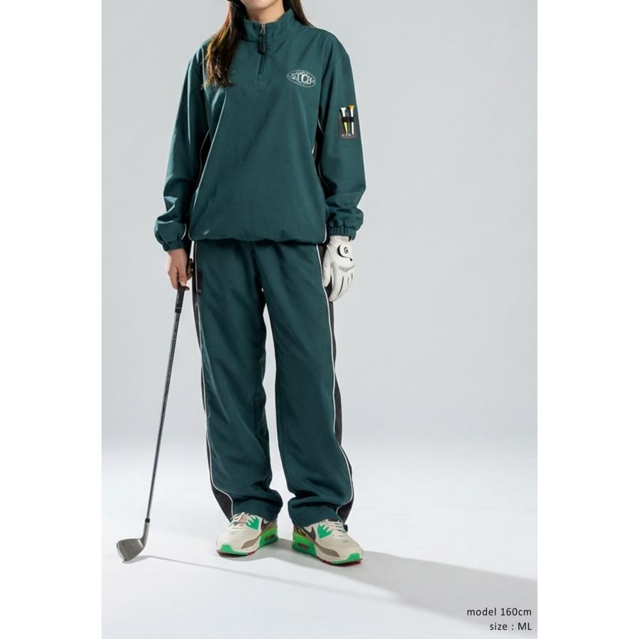 ANTIQUA GOLF×STCH ハーフジップトップス レディース 送料無料 ・メール便不可の画像