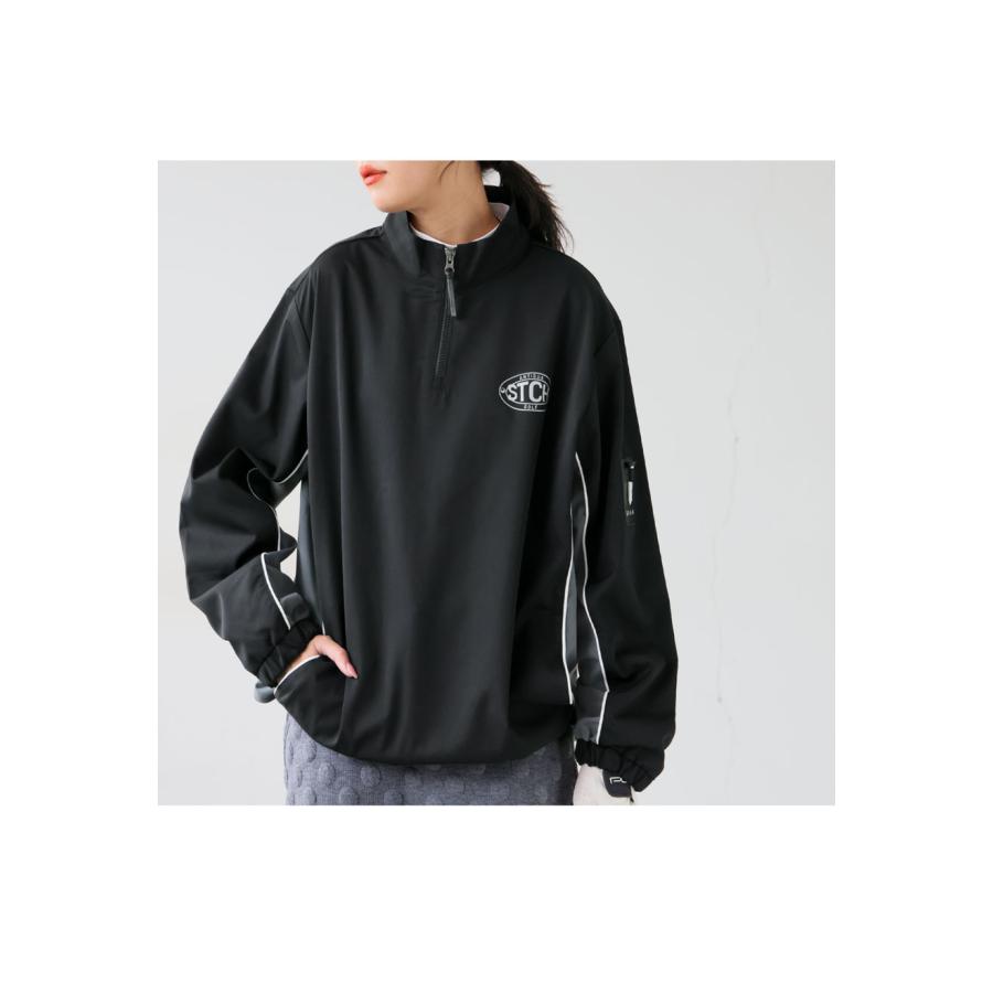 antiqua（アンティカ） ANTIQUA GOLF×STCH ハーフジップトップス