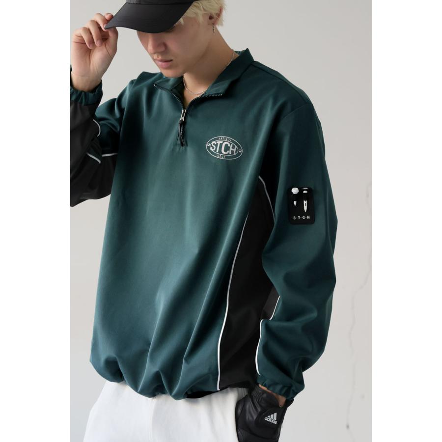 ANTIQUA GOLF×STCH ハーフジップトップス レディース 送料無料 ・メール便不可の画像