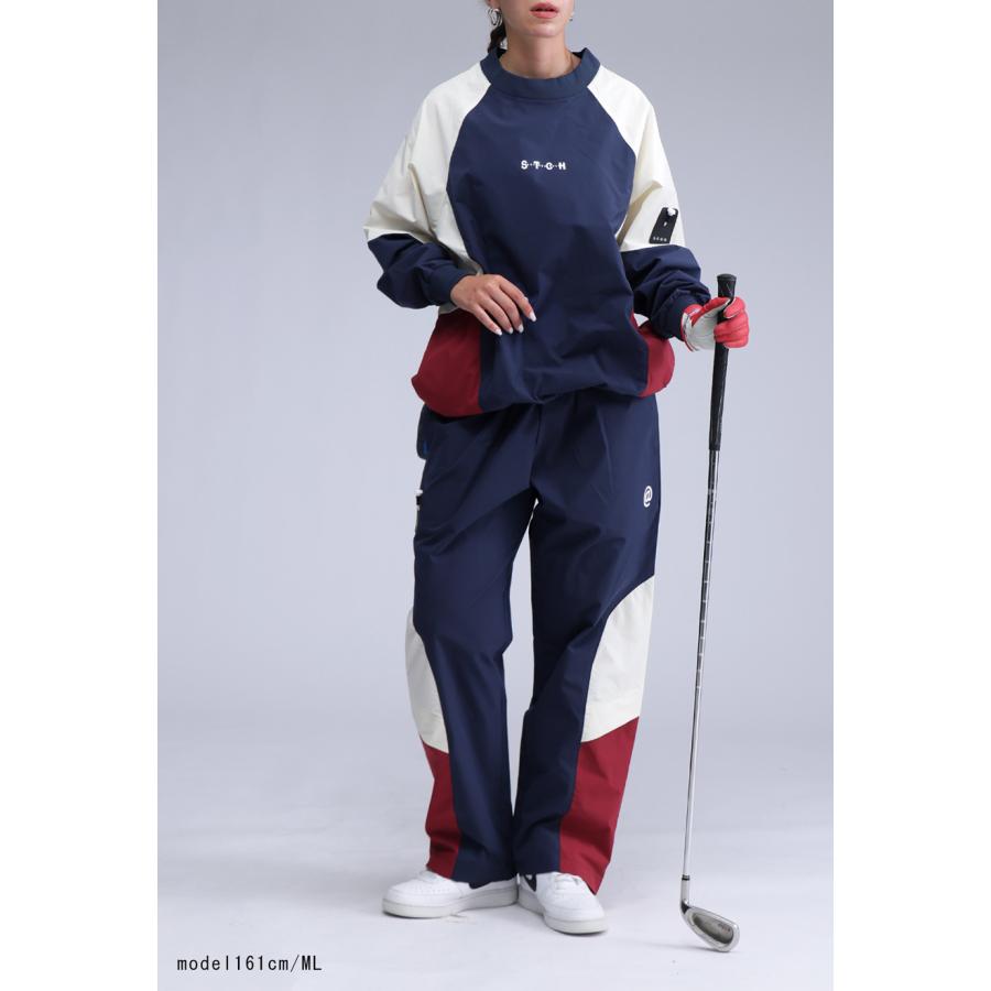 antiqua（アンティカ） ANTIQUA GOLF×STCH 配色パンツ レディース 送料
