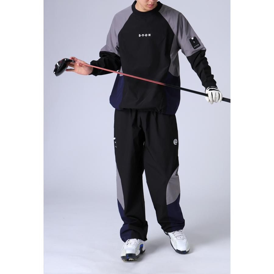 ANTIQUA GOLF×STCH 配色プルオーバー セットアップ ゴルフ 上下 再入荷予定有!ANTIQUA GOLF×STCH プルオーバー メンズ 送料無料・(500