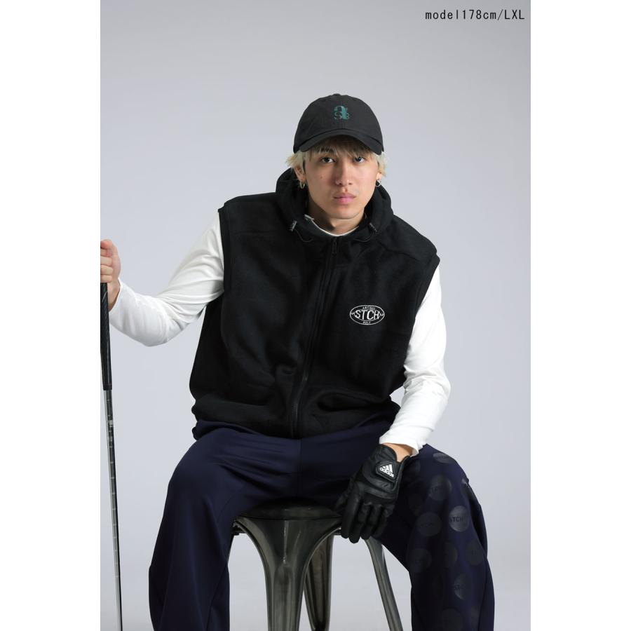 antiqua（アンティカ） ANTIQUA GOLF×STCH フード付き ロゴベスト 送料