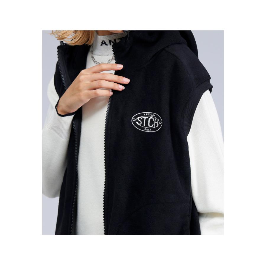 antiqua（アンティカ） ANTIQUA GOLF×STCH フード付き ロゴベスト 送料