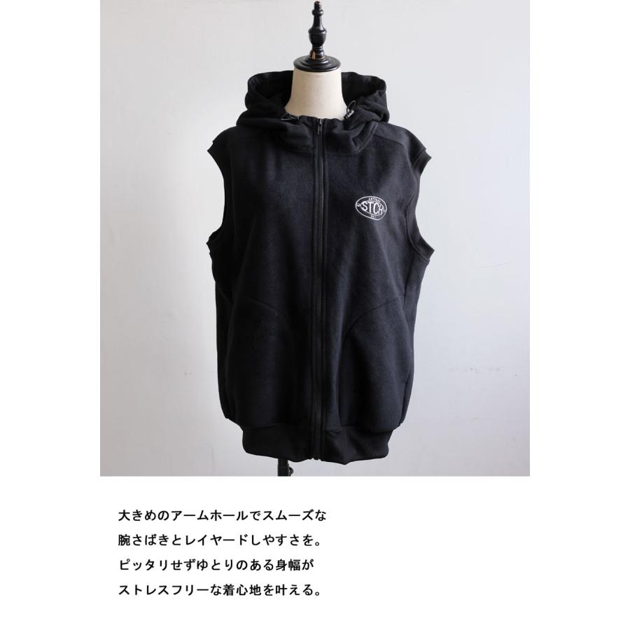 antiqua（アンティカ） ANTIQUA GOLF×STCH フード付き ロゴベスト 送料