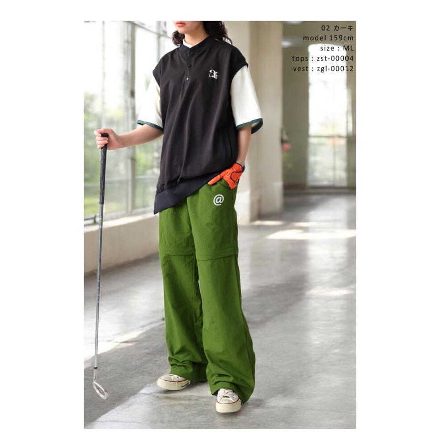 タグ付き　ANTIQUA GOLF×STCH パンツ ユニセックス　ゆったり antiqua（アンティカ） 予約6月上旬納期 ANTIQUA GOLF×STCH パンツ