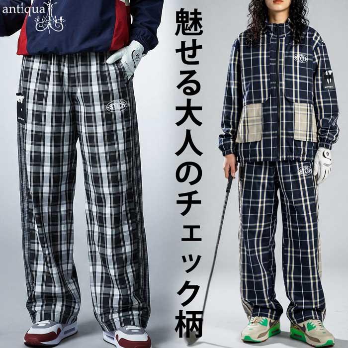 antiqua（アンティカ） ANTIQUA GOLF×STCH ワイドパンツ レディース