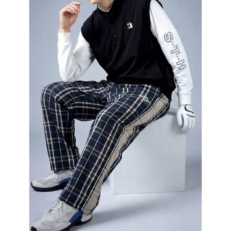 antiqua（アンティカ） ANTIQUA GOLF×STCH ワイドパンツ レディース