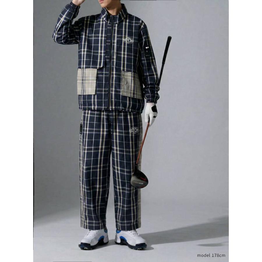 antiqua（アンティカ） ANTIQUA GOLF×STCH ワイドパンツ レディース