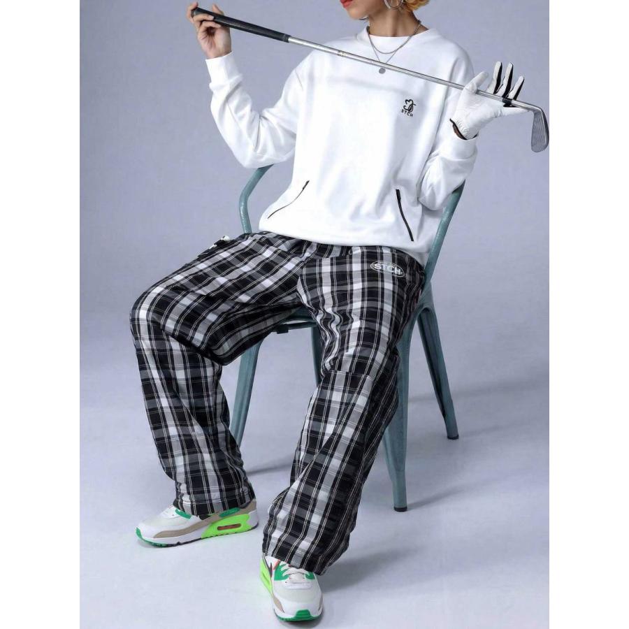 antiqua（アンティカ） ANTIQUA GOLF×STCH ワイドパンツ レディース