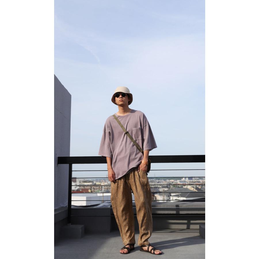 antiqua リネンパンツ パンツ メンズ ペイズリー柄 柄 送料無料