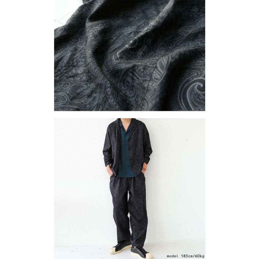 antiqua（アンティカ） リネンパンツ パンツ メンズ ペイズリー柄 柄