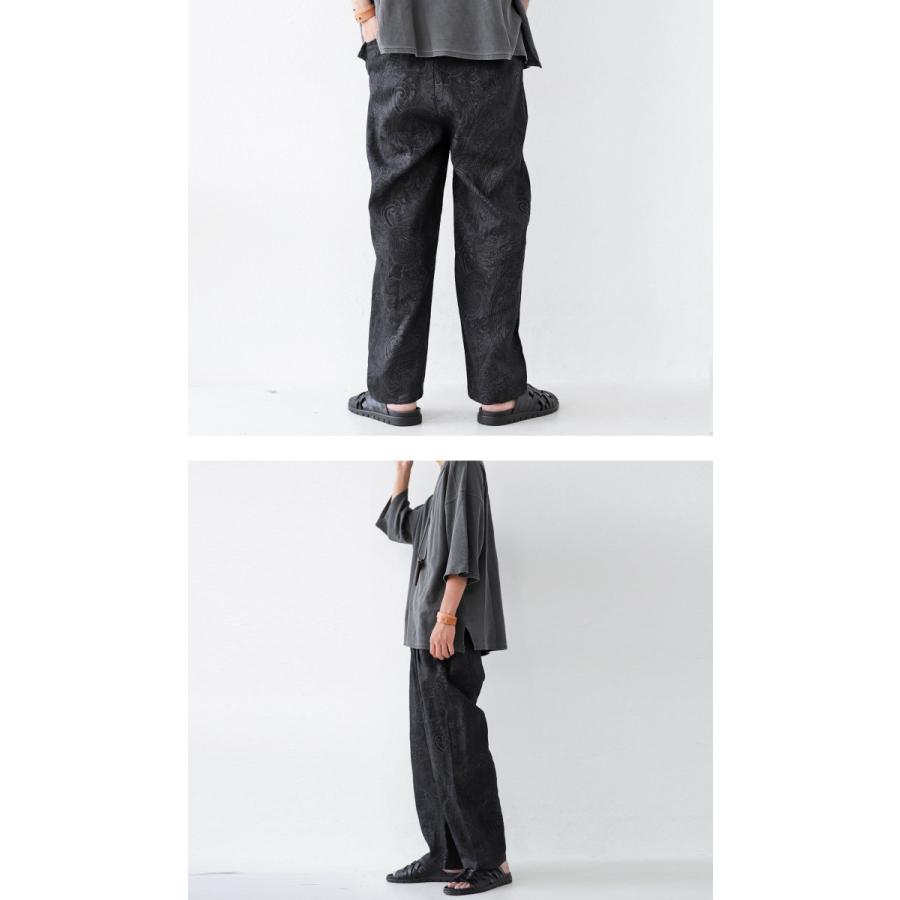 antiqua（アンティカ） リネンパンツ パンツ メンズ ペイズリー柄 柄