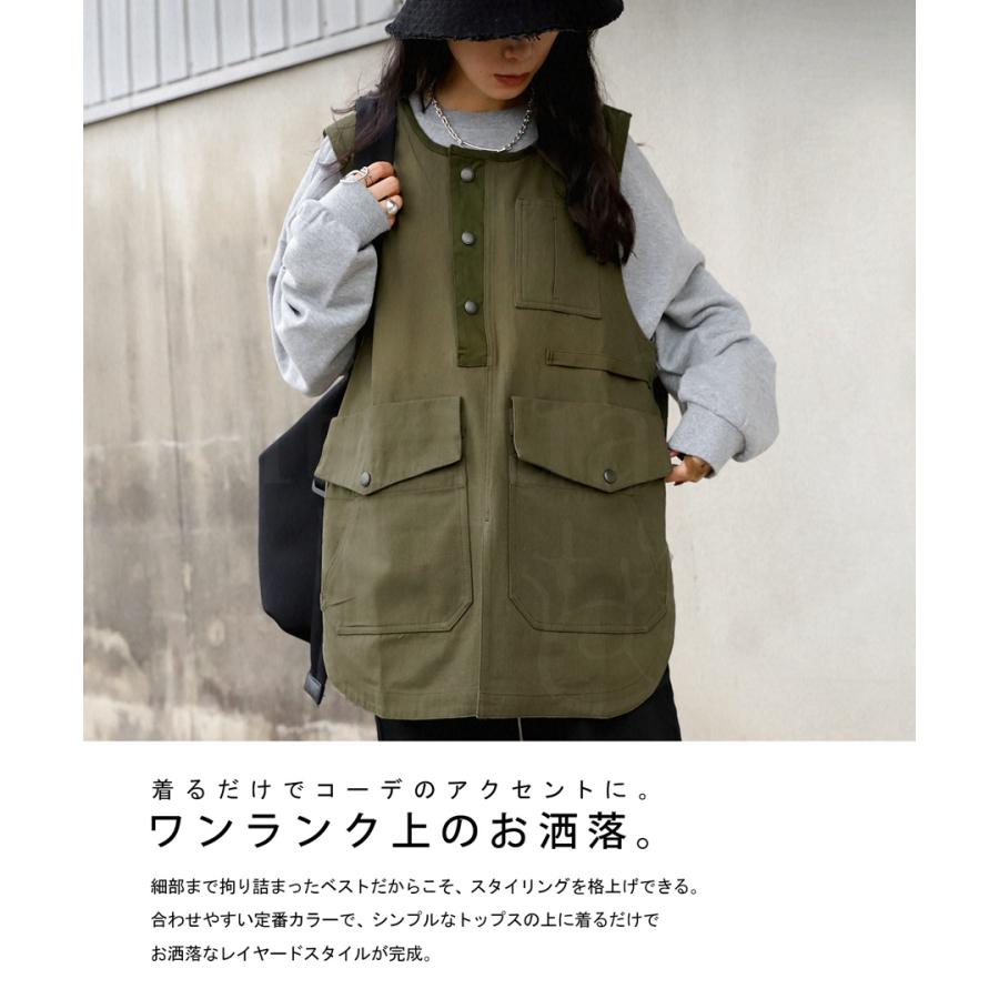 antiqua ミリタリーベスト ベスト レディース トップス 綿100 antiqua ミリタリーベスト ベスト レディース トップス 綿100